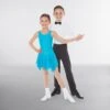 1st Position Practice Ballroom Skirt -Revolution Shop aqua skbr0007 blue couple 1