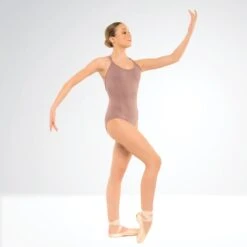 Basilica Persephone Leotard 31 Basilica Persephone Leotard -Revolution Shop baw0223 persephone taupe front