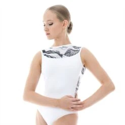 Basilica Sarah Leotard -Revolution Shop baw0274 sarah wht frt