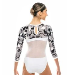 Basilica Persis Leotard -Revolution Shop baw0299 persis wht bck