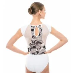 Basilica Penny Leotard -Revolution Shop baw0301 penny wht bck