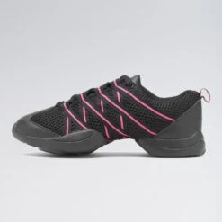 Bloch Criss Cross Mesh Sneakers -Revolution Shop bl524 black pink 4