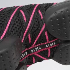 Bloch Criss Cross Mesh Sneakers -Revolution Shop bl524 black pink 8