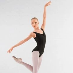 Bloch Adagio Tank Leotard With Pinch Front -Revolution Shop black bll5415 blk 4