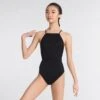 Capezio Rib Cami Leotard -Revolution Shop black cz11372w blk 1 2