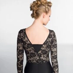 1st Position Sequin Lace Unitard -Revolution Shop black dw11 27 3