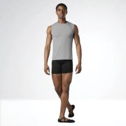 Bloch Mens/Boys Fitted Muscle Top -Revolution Shop blmt011 gry