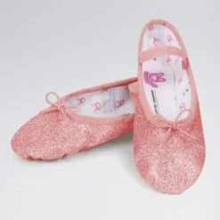 Bloch Glitterdust Full Sole Ballet Shoe -Revolution Shop bls0225 rose 1