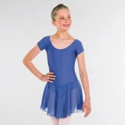 ISTD Ballet Pre Primary, Primary -Grade 1 Voile Skirted Cap Sleeve Leotard -Revolution Shop bluebell istd09 bb 2