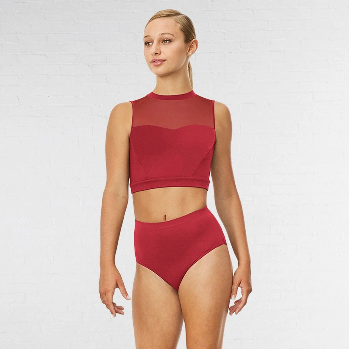 Bloch Emiko High Neck Open Back Crop Top 5 Bloch Emiko High Neck Open Back Crop Top - Image 3