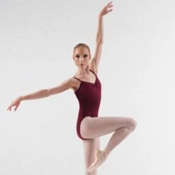 Bloch Royal Pinch Front & Back Leotard -Revolution Shop burgundy bll5417 bur 4