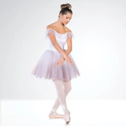 1st Position Sparkle Ombré Ballet Dress With Tulle Petal Trim -Revolution Shop cobd0034 3