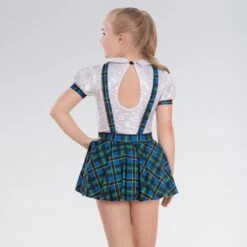 1st Position Tartan Schoolgirl Outfit With Bow -Revolution Shop coch0132 back 1