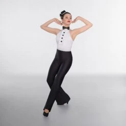 1st Position Frilled Front Glitz Leotard With Bow Tie 9 1st Position Frilled Front Glitz Leotard With Bow Tie -Revolution Shop cogl0083 87a 8 3