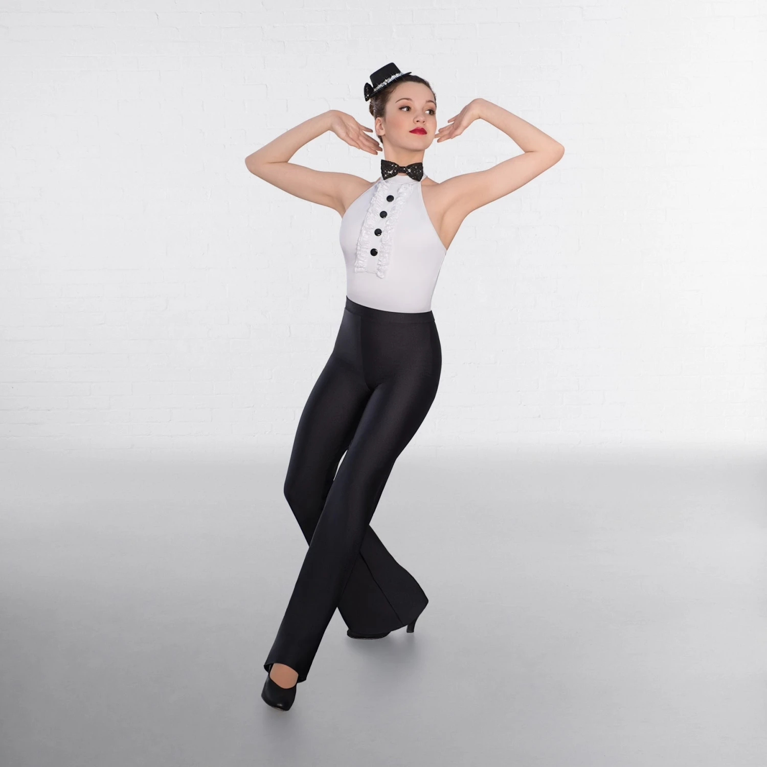 1st Position Frilled Front Glitz Leotard With Bow Tie 6 1st Position Frilled Front Glitz Leotard With Bow Tie - Image 4