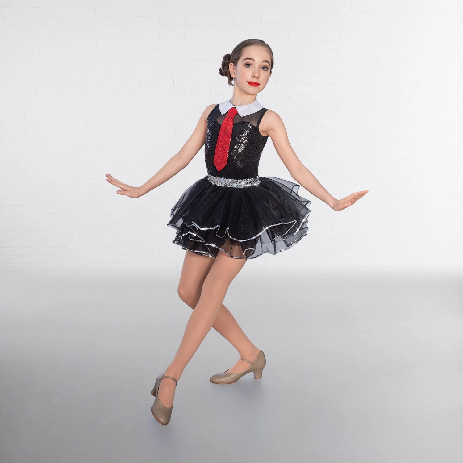 1st Position Sequin Mesh Topped Showbiz Unitard 5 1st Position Sequin Mesh Topped Showbiz Unitard - Image 3