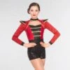 1st Position Red Sequin Sleeved Soldier Jacket -Revolution Shop cogl0085 1
