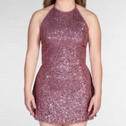 1st Position Halterneck Sparkle Glitz Dress 13 1st Position Halterneck Sparkle Glitz Dress -Revolution Shop cogl0142 05