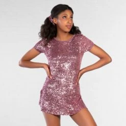 1st Position Low Back Sparkle Glitz Dress