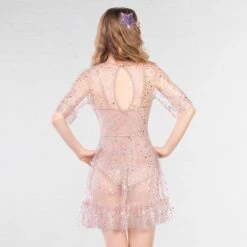 1st Position Sheer Star Tulle Dress With Matching Leotard 22 1st Position Sheer Star Tulle Dress With Matching Leotard -Revolution Shop cogl0151 3