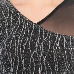 1st Position Asymmetrical Lurex And Mesh Panelled Crop Top And Shorts -Revolution Shop cogl0154 6