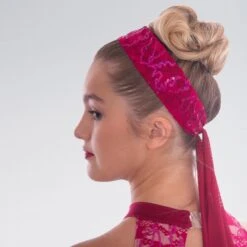 1st Position Sequin Lace Insert Culottes Jumpsuit -Revolution Shop cold0041 burg 5