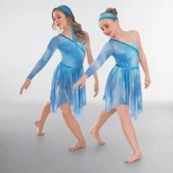 1st Position Tie Dye Sequin Asymmetric Lyrical Dress -Revolution Shop cold0058 group 2