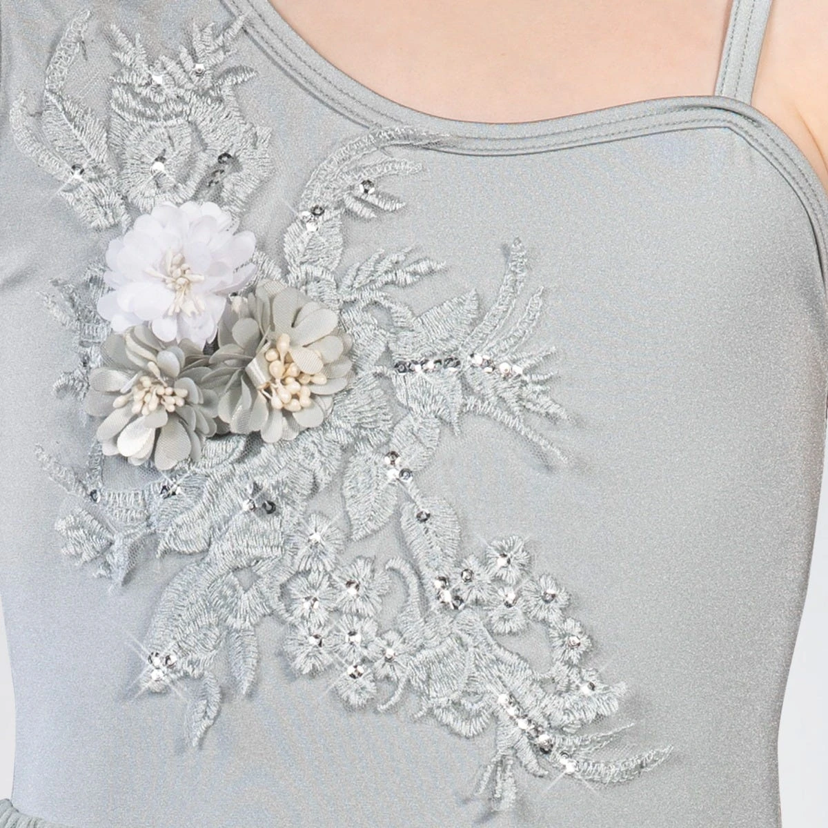 1st Position Asymmetrical Lyrical Dress With Floral Appliqué 7 1st Position Asymmetrical Lyrical Dress With Floral Appliqué - Image 5