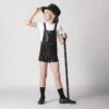 1st Position Sequin Dungarees -Revolution Shop coub0004 black 1
