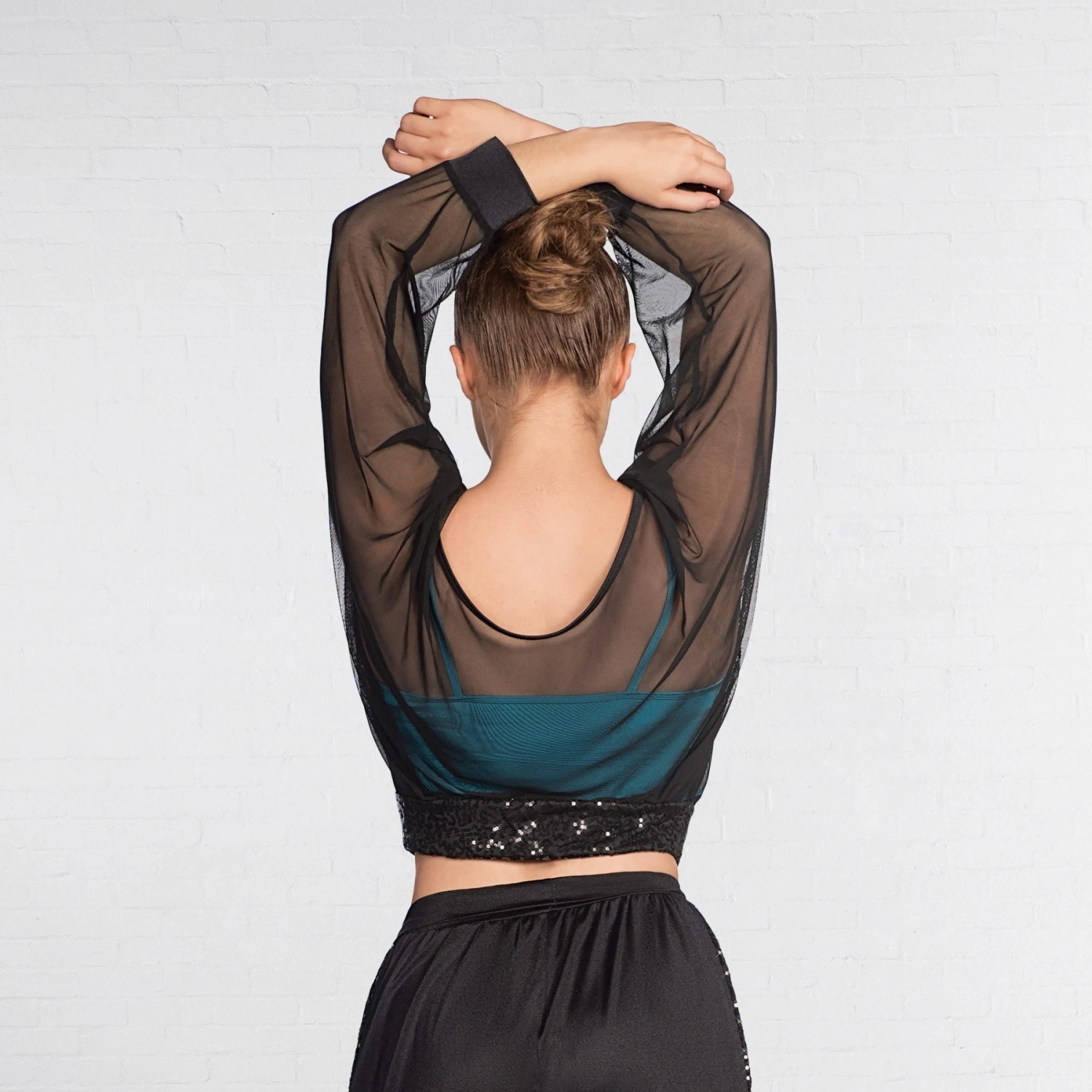 1st Position Mesh Over Top With Sequin Waistband 4 1st Position Mesh Over Top With Sequin Waistband - Image 2