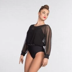 1st Position Mesh Over Top With Sequin Waistband 11 1st Position Mesh Over Top With Sequin Waistband -Revolution Shop coub0008 8 main 2