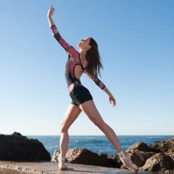 Dansez 1901 Mesh Sleeve Leotard -Revolution Shop dans1901 cl back