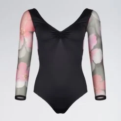 Dansez 1901 Mesh Sleeve Leotard -Revolution Shop dans1901 cl b