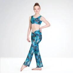 1st Position Value V Front Jazz Pants Nylon Geometric Rainbow Foil -Revolution Shop dw06 geora 002