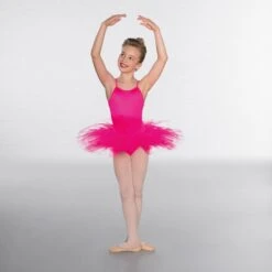 1st Position Nylon Elastane 5 Layer Tutu -Revolution Shop flo pink cotu0021 flo pink 3
