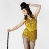 1st Position Sequinned Fringed Cross Back Leotard -Revolution Shop fpc23033 gold 1