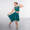 1st Position Lace Sequin Dipped Hem Lyrical Two Piece -Revolution Shop green cold0027 14 2
