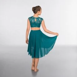 1st Position Lace Sequin Dipped Hem Lyrical Two Piece 11 1st Position Lace Sequin Dipped Hem Lyrical Two Piece -Revolution Shop green cold0027 15 2