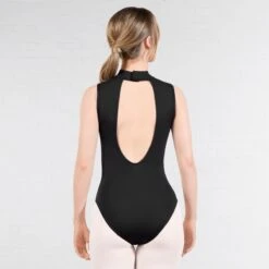 Harmony By 1st Position Polo Neck Low Back Leotard -Revolution Shop hfp005 03