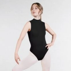 Harmony By 1st Position Polo Neck Low Back Leotard -Revolution Shop hfp005 04 2