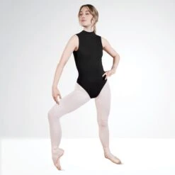 Harmony By 1st Position Polo Neck Low Back Leotard -Revolution Shop hfp005 04