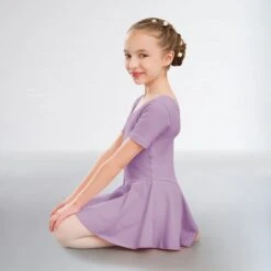 1st Position Hannah Skirted Leotard Cotton -Revolution Shop lavender q12 lavender 1 1