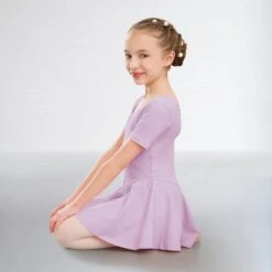 1st Position Hannah Skirted Leotard Cotton -Revolution Shop lilac q12 lilac 1 1