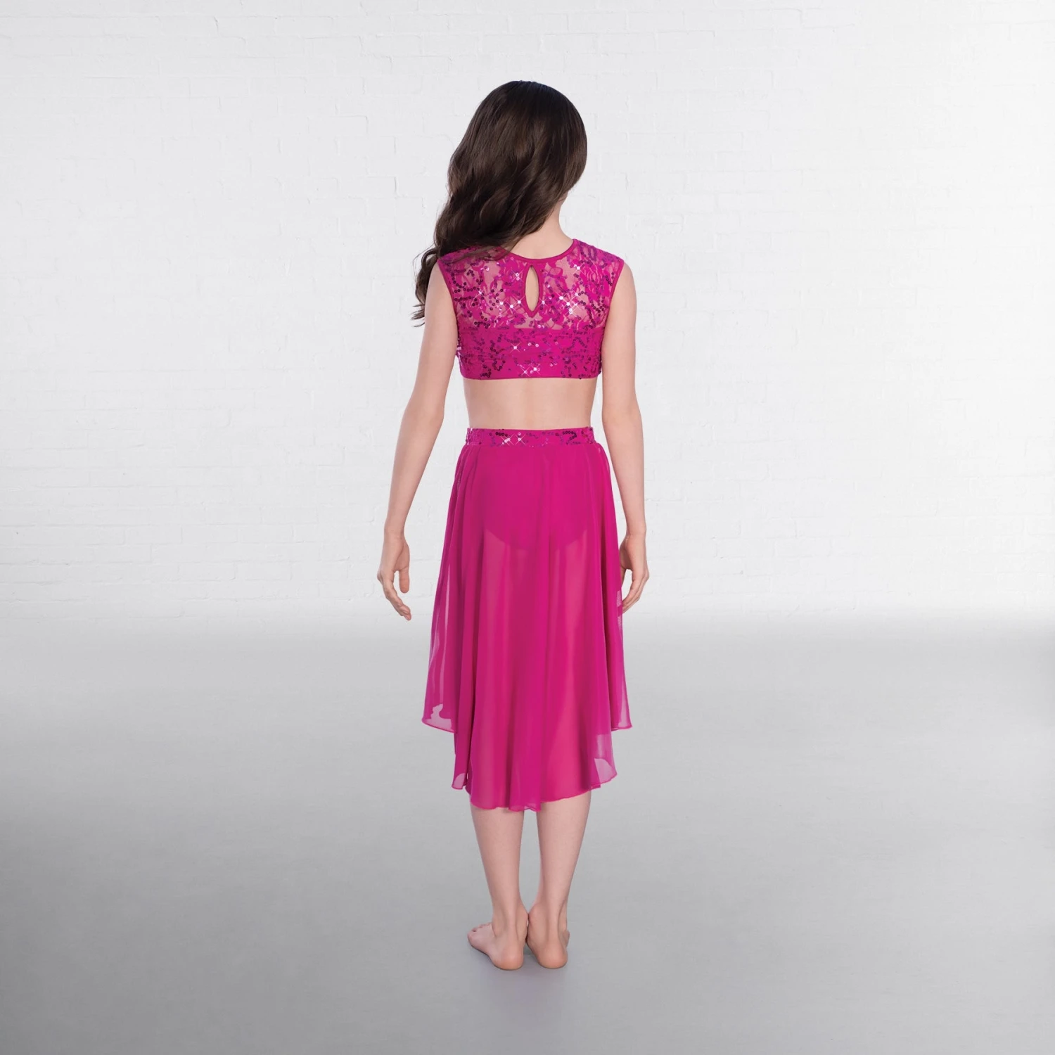 1st Position Lace Sequin Dipped Hem Lyrical Two Piece 8 1st Position Lace Sequin Dipped Hem Lyrical Two Piece - Image 6