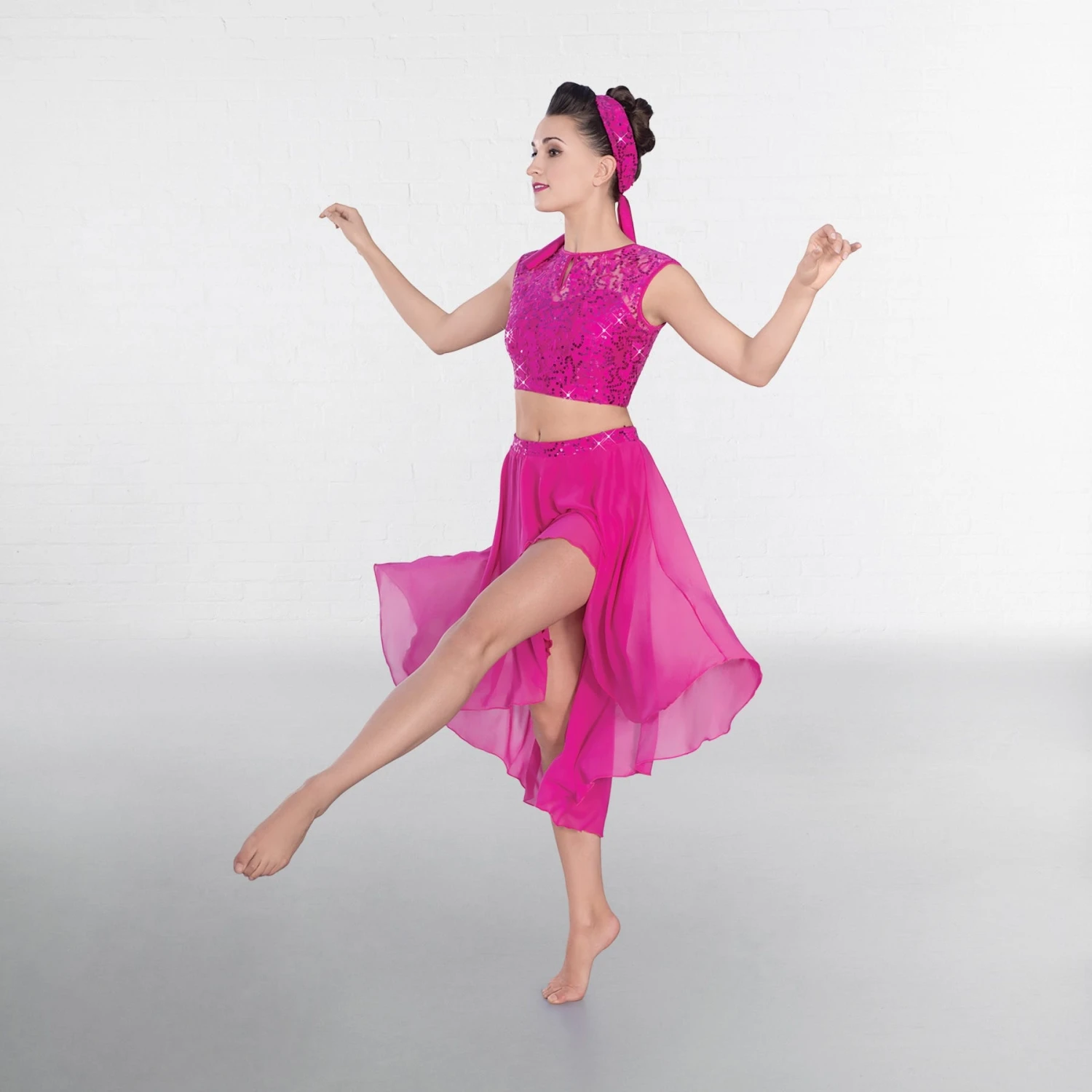 1st Position Lace Sequin Dipped Hem Lyrical Two Piece 10 1st Position Lace Sequin Dipped Hem Lyrical Two Piece - Image 8