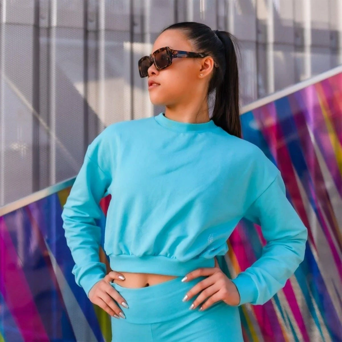 ONYRO Summer Organic Crop Top Sweater 5 ONYRO Summer Organic Crop Top Sweater - Image 3