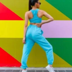 ONYRO Summer Pastel Oversized Joggers -Revolution Shop on09 mint 2