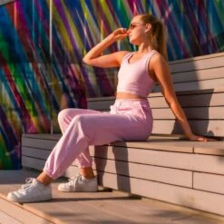 ONYRO Summer Pastel Oversized Joggers -Revolution Shop on09 pink 1