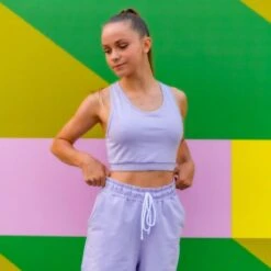 ONYRO Pastel Longline Scoop Neck Sports Bra -Revolution Shop on10 5