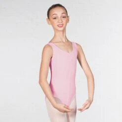1st Position Angela Ruched Front Leotard -Revolution Shop pale pink q2a ppnk 5